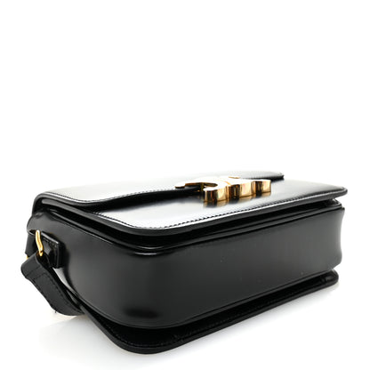 Celine Shiny Calfskin Teen Triomphe Black 4 of 10