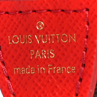 Louis Vuitton Damier Ebene 2019 Christmas Animation Mini Pochette Accessories Red 7 of 11