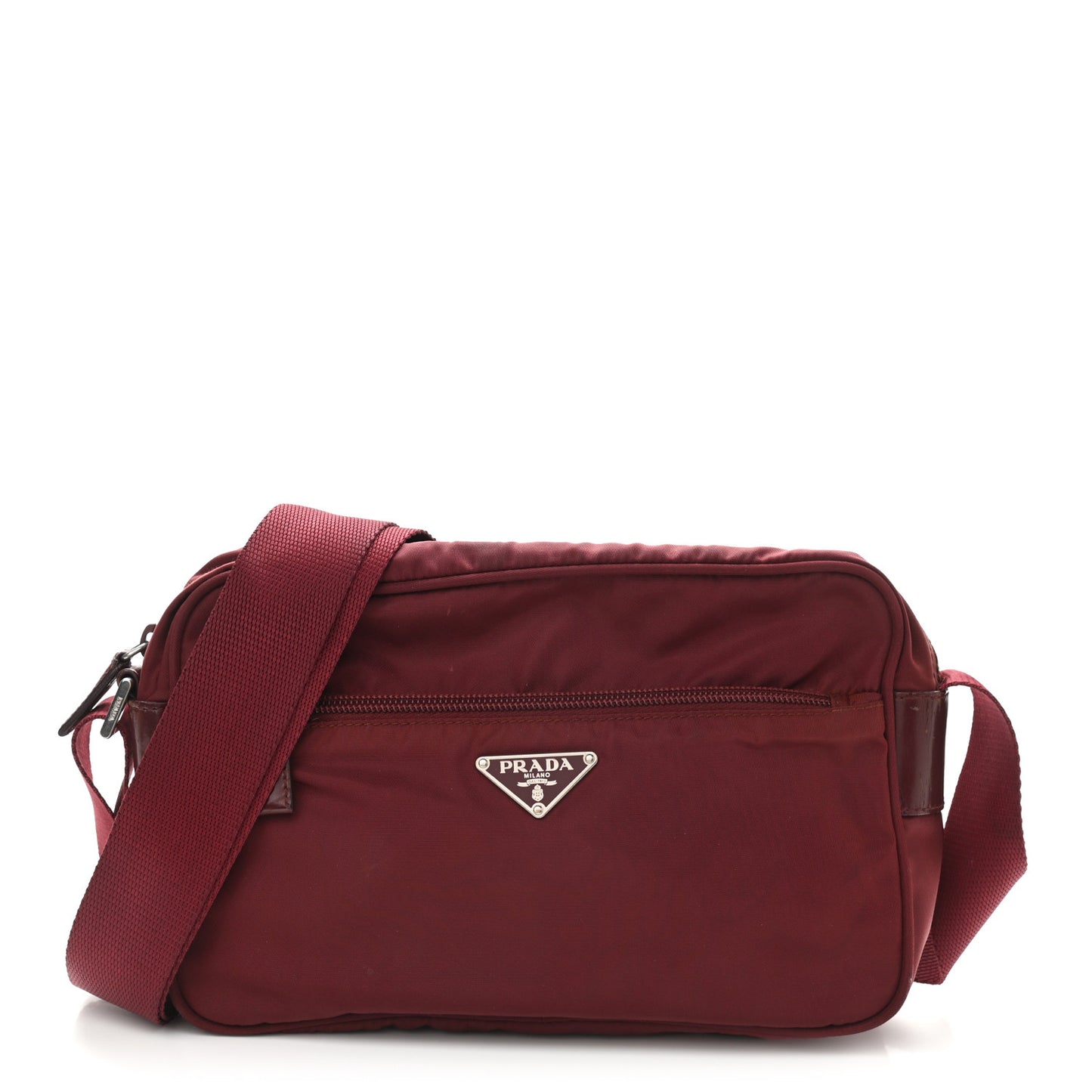 Tessuto Nylon Crossbody Bag Granato