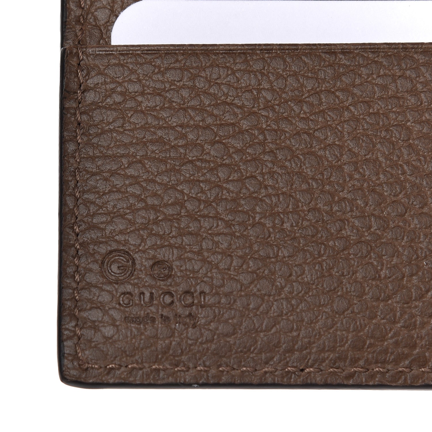 Gucci Dollar Calfskin Bi-Fold Wallet Brown 6 of 10