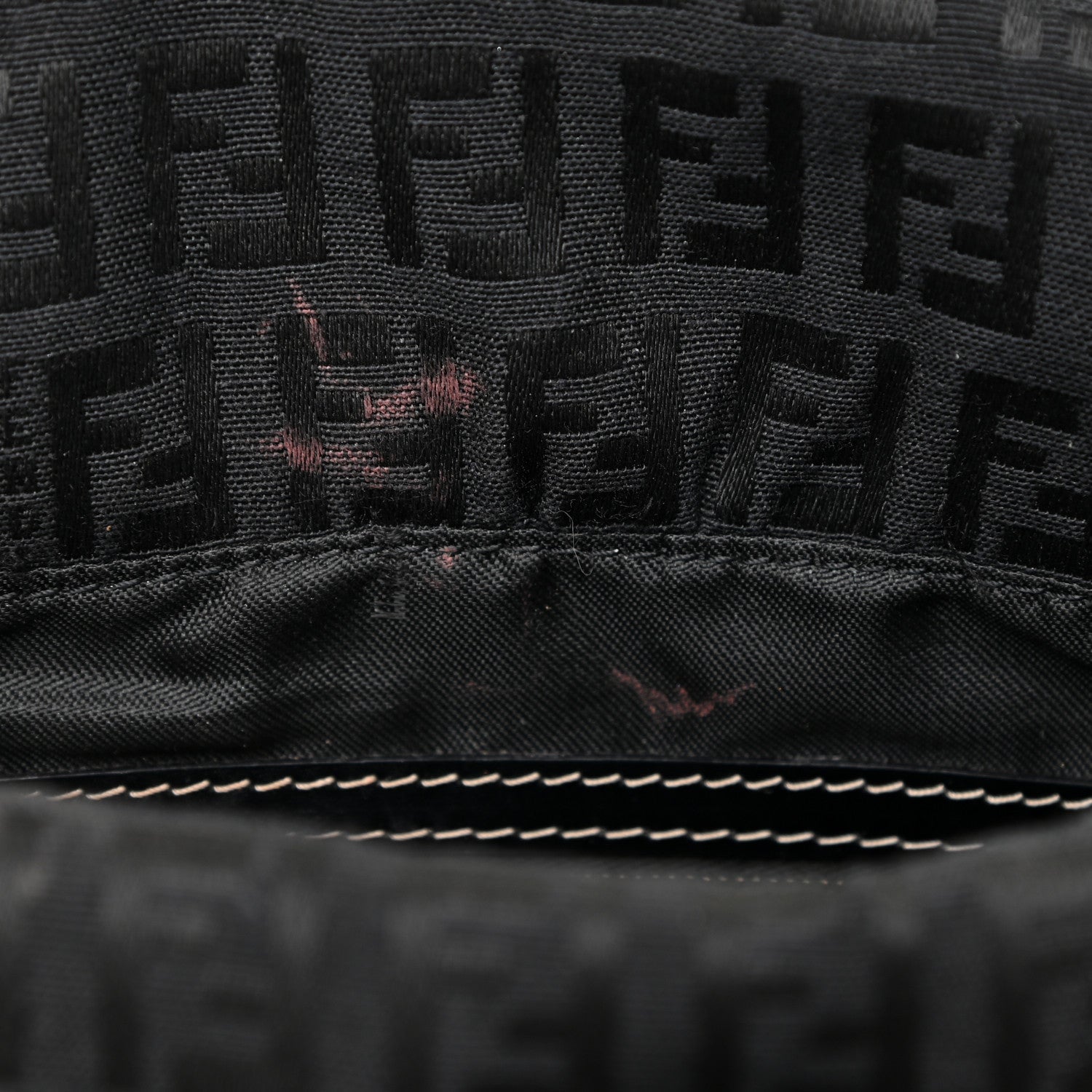 Fendi Zucchino Baguette Black 14 of 22
