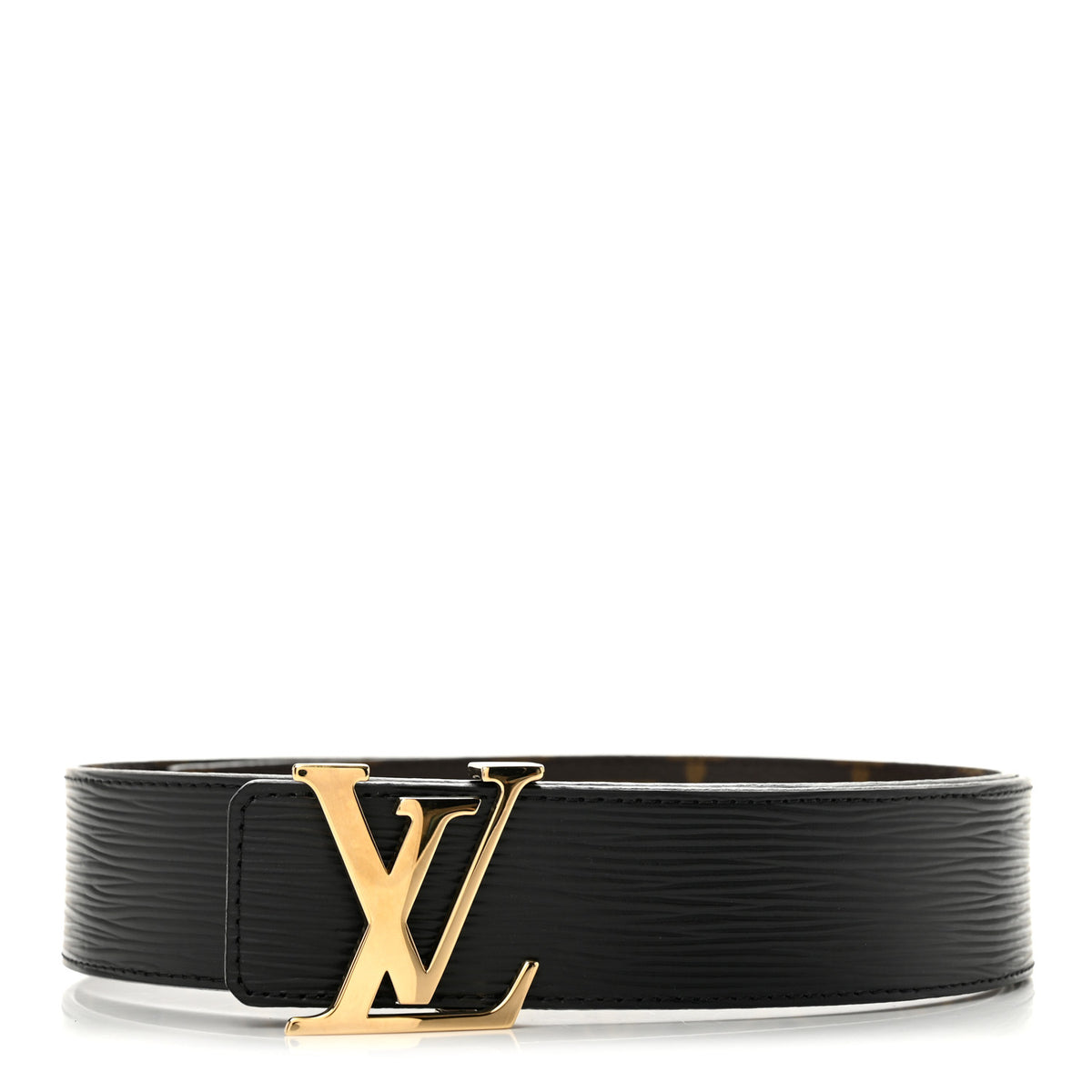 Epi 30mm LV Initiales Reversible Belt 85 34 Black