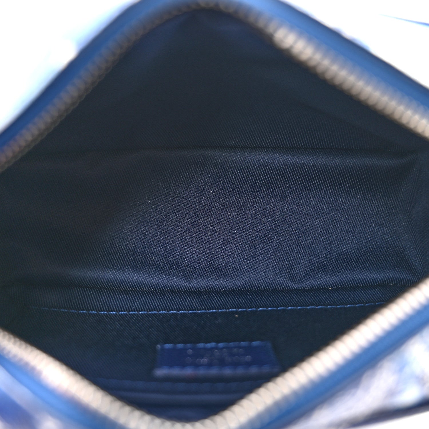 Louis Vuitton Cowhide Monogram Bandana Mini Soft Trunk Blue 5 of 12