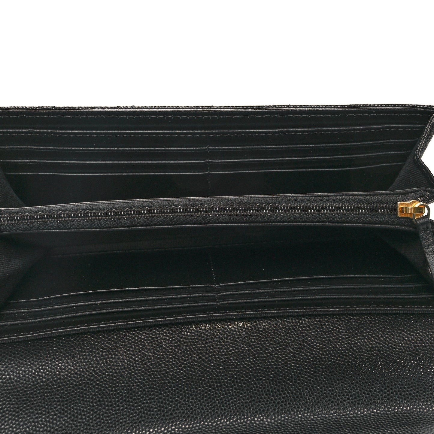 Caviar Quilted Pocket Twins Clutch With Chain Black