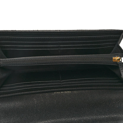 Chanel Caviar Quilted Pocket Twins Clutch With Chain Black 5 of 12