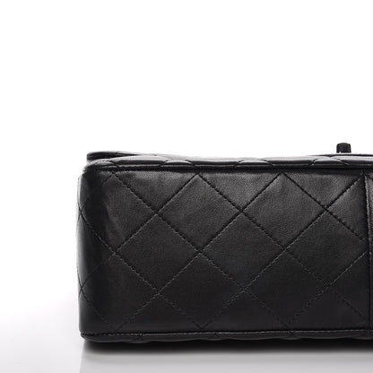 Chanel Lambskin Quilted Jumbo Single Flap Black 10 of 13