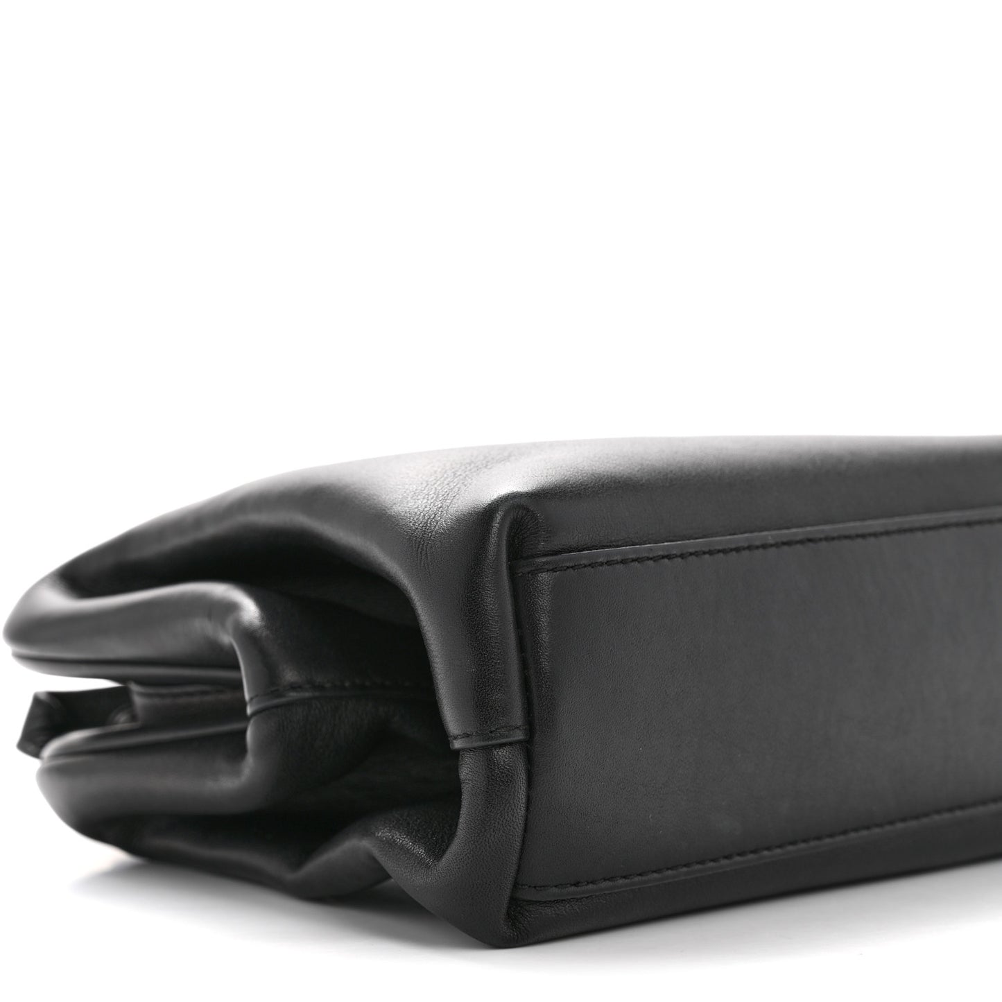 Calfskin Small The Point Triangle Bag Black