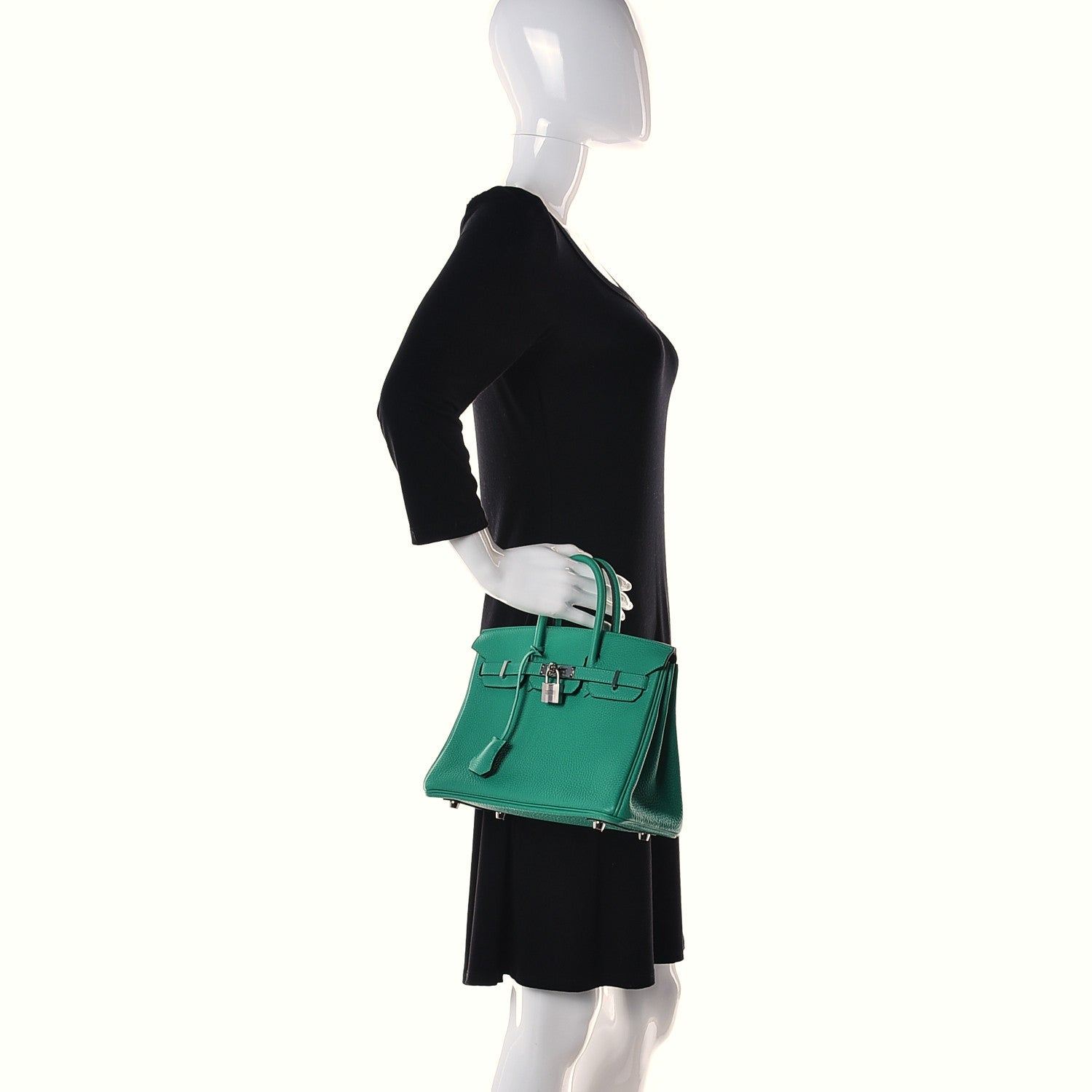 Hermes Togo Verso Birkin 25 Menthe Vert Bosphore 2 of 34