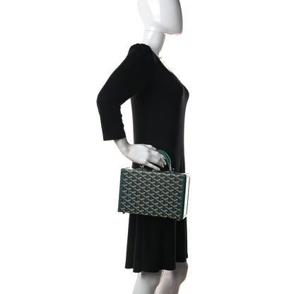 Goyard Goyardine Grand Hotel Trunk Bag Green 3 of 15
