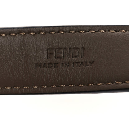 Fendi Glazed Fabric FF 1974 Belt Hip Belt Baguette Bag Mogano Panna 12 of 12