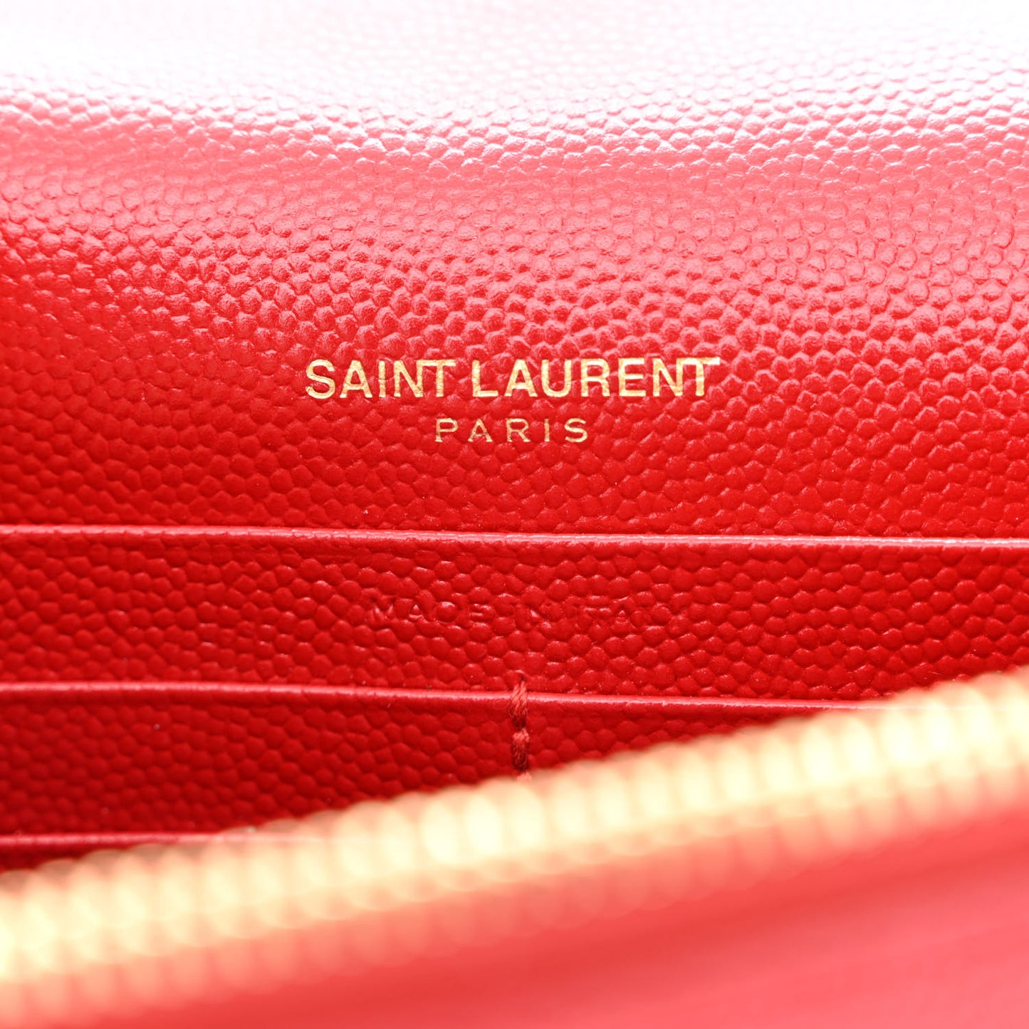 Grain De Poudre Classic Monogram Kate Tassel Chain Wallet Red