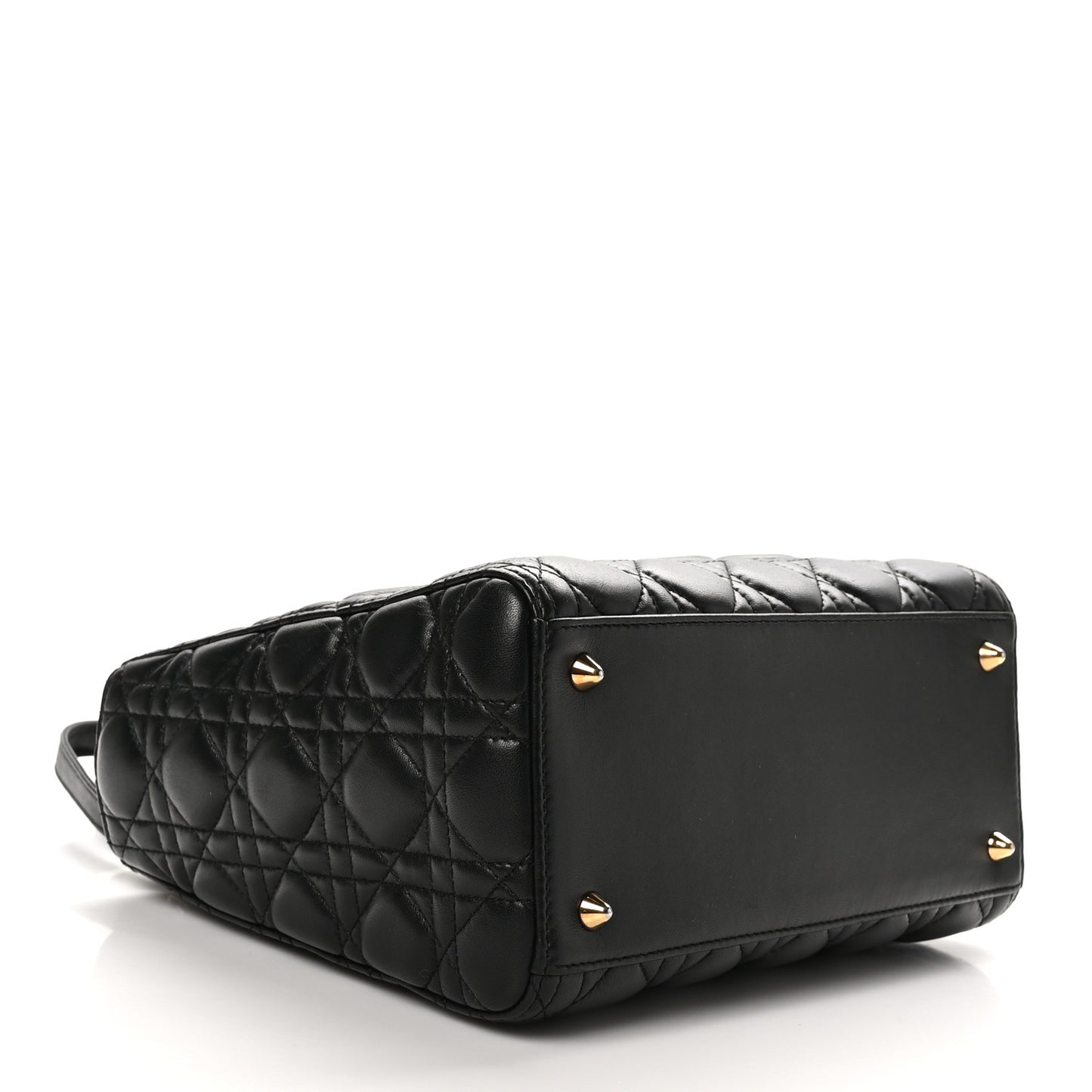 Lambskin Cannage Medium Lady Dior Black