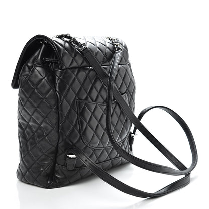Chanel Lambskin Quilted Large Urban Spirit Backpack Black 3 of 10