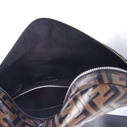 Fendi Vitello Century Bi-Color FF 1974 Embossed Belt Bag Maya Black 5 of 9