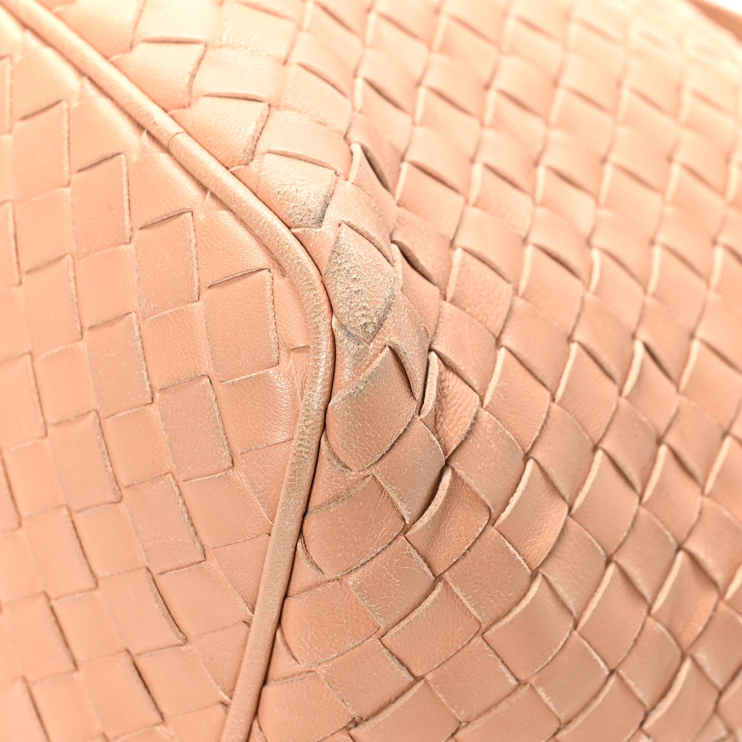 Nappa Intrecciato Small Shoulder Bag Beige