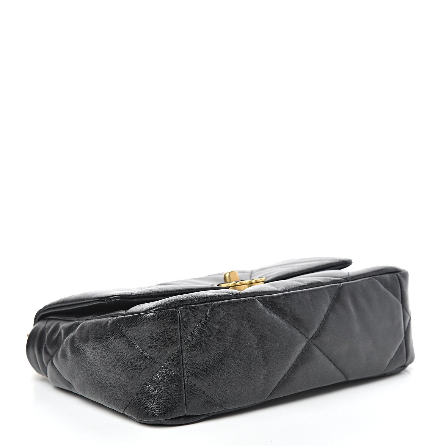Chanel Lambskin Quilted Medium 19 Flap Black 4 of 11