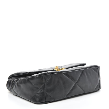 Chanel Lambskin Quilted Medium 19 Flap Black 4 of 11