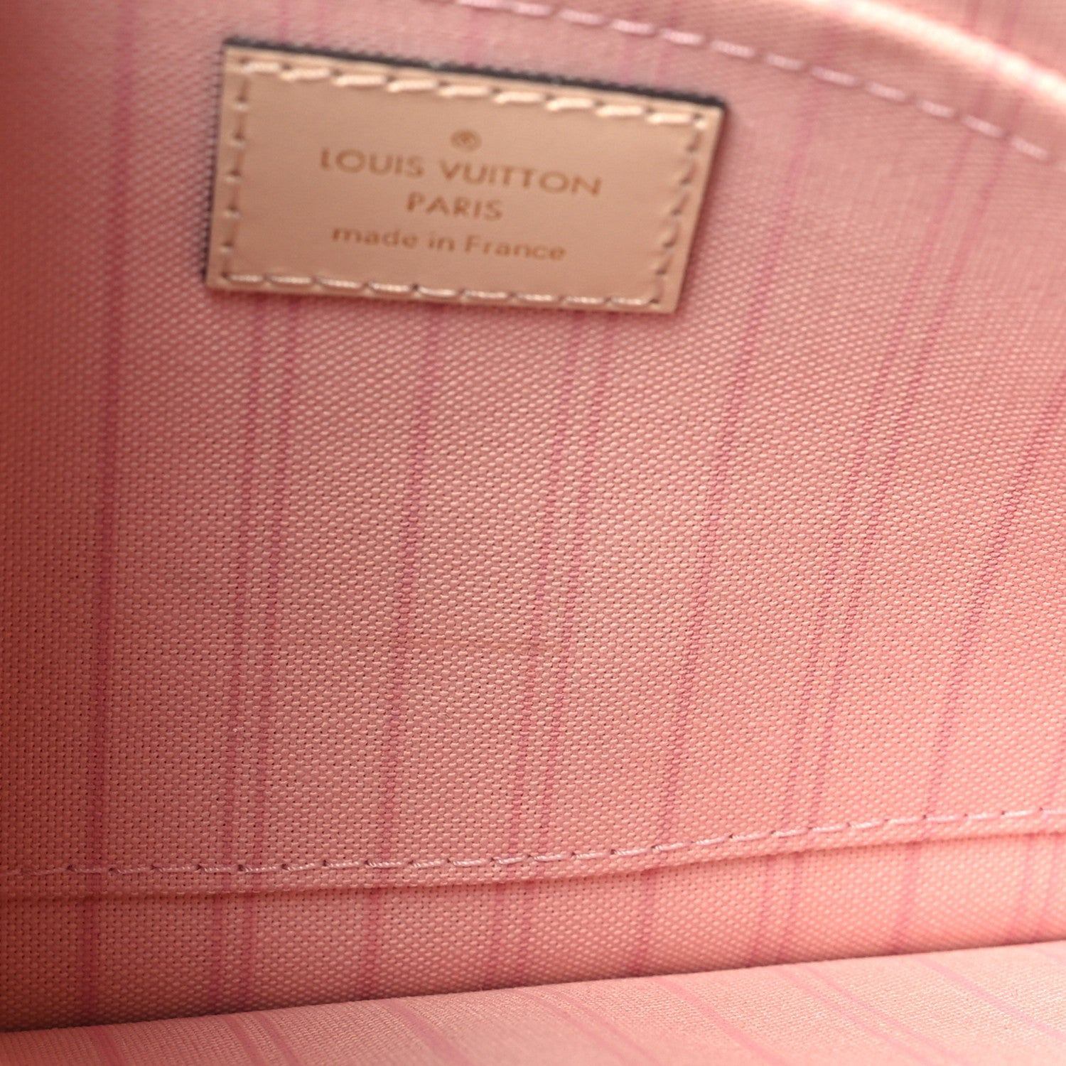 Louis Vuitton Damier Azur Neverfull MM GM Pochette Rose Ballerine 10 of 10