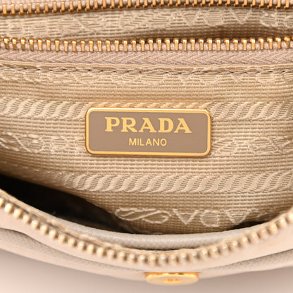 Prada Tessuto Nylon Saffiano Crossbody Bag Talco 6 of 15