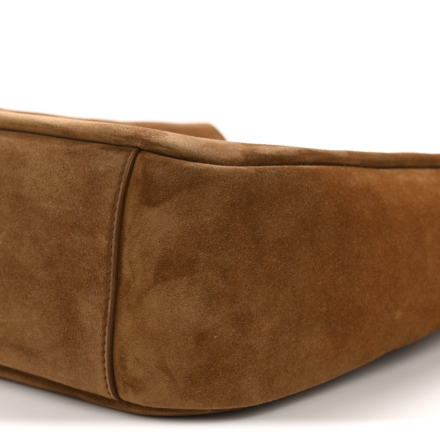 Saint Laurent Suede Small Le 5 A 7 Soft Hobo Caramel Cognac 10 of 11