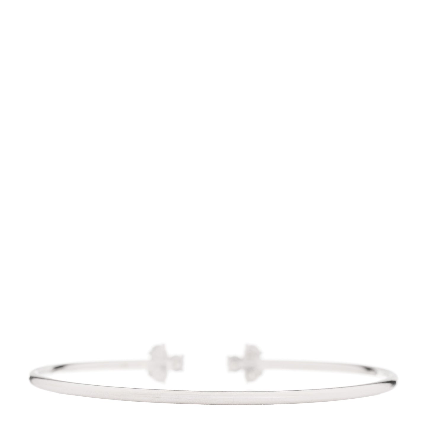 18K White Gold Diamond Aria Wire Bracelet