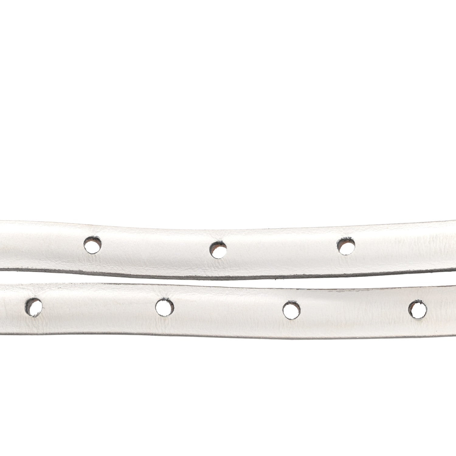 Versace Calfskin La Medusa Skinny 75 30 Belt White 3 of 6