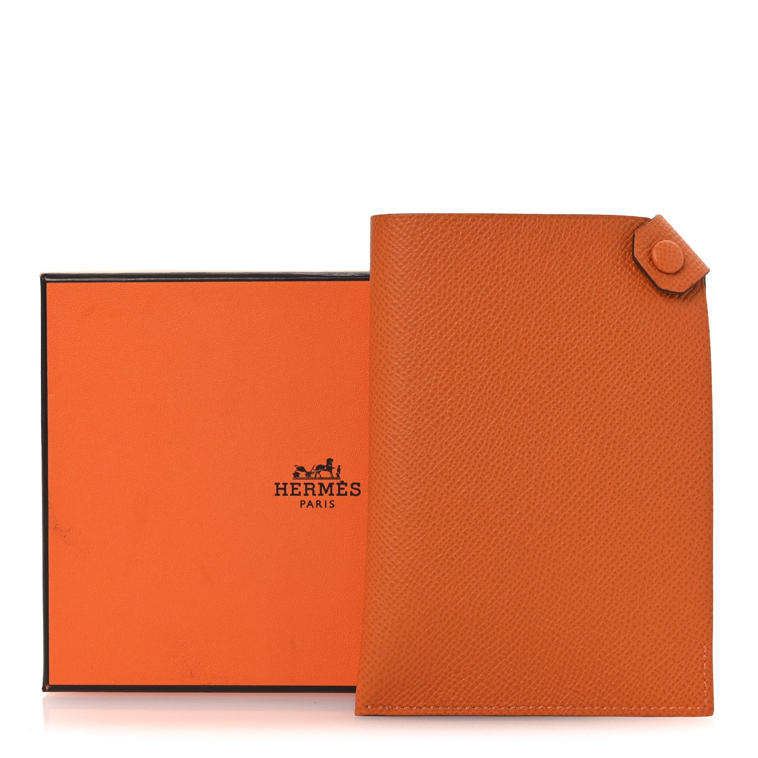 Hermes Epsom Tarmac PM Passport Holder Orange 8 of 8