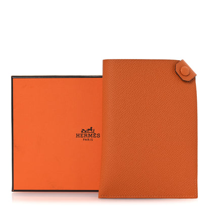 Hermes Epsom Tarmac PM Passport Holder Orange 8 of 8