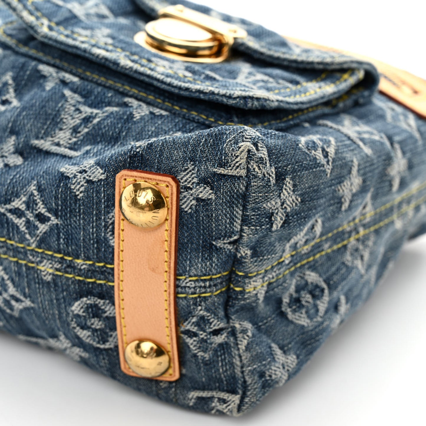 Monogram Denim Baggy PM Blue