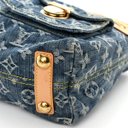 Louis Vuitton Monogram Denim Baggy PM Blue 9 of 10