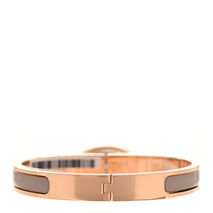 Hermes Enamel Mini Farandole Clic Chaine D'Ancre Bracelet Marron Glace 3 of 5
