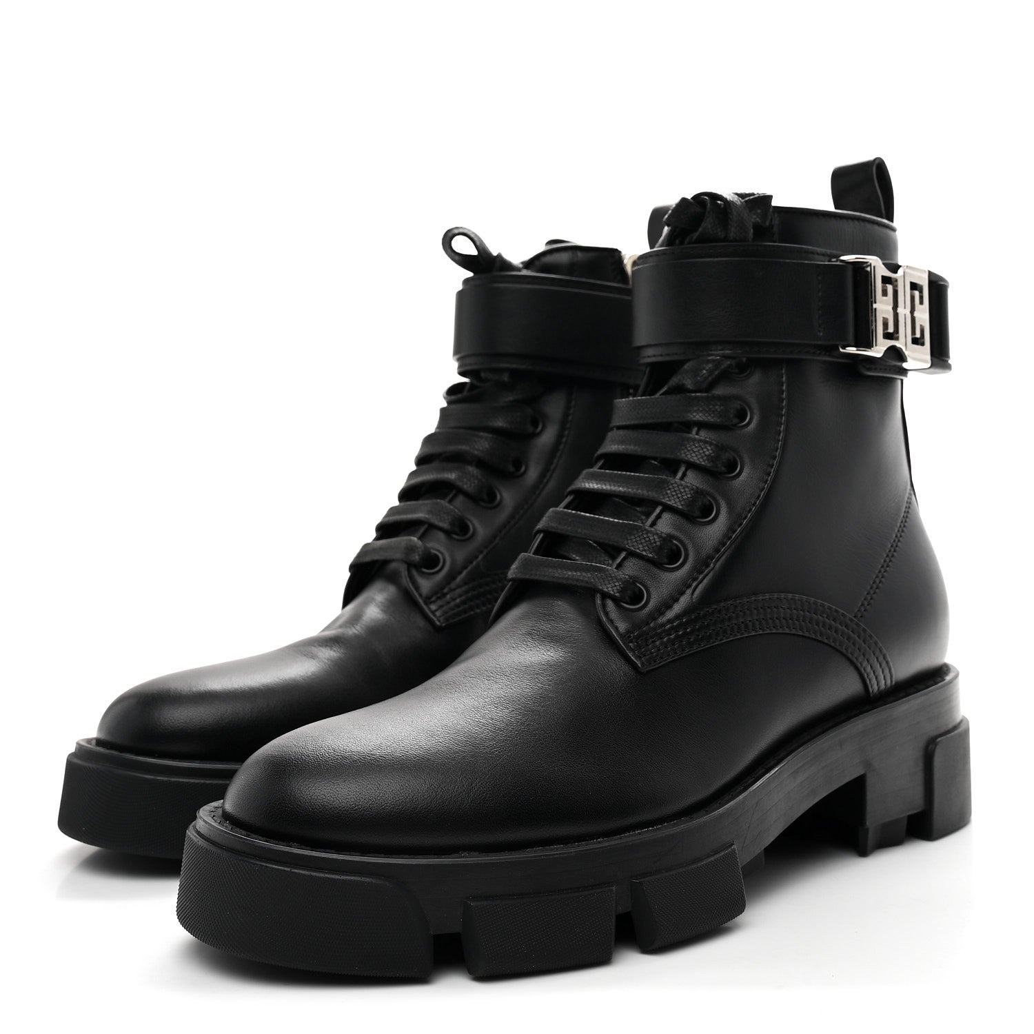 Givenchy Calfskin Combat Boots 36 Black 4 of 9