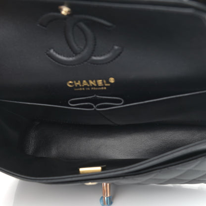 Chanel Lambskin Quilted Small Double Flap Black 5 of 11