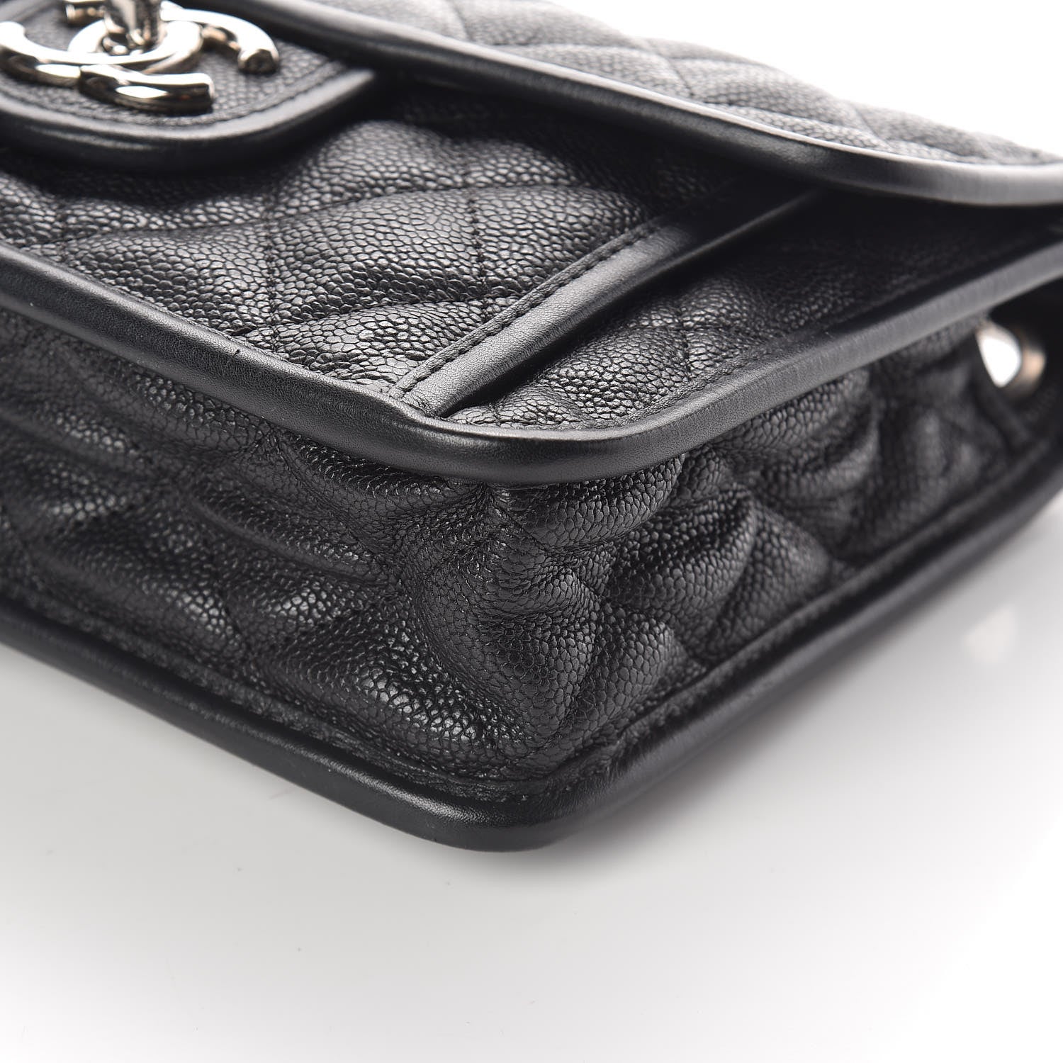 Chanel Caviar Quilted Mini French Riviera Flap Black 9 of 9