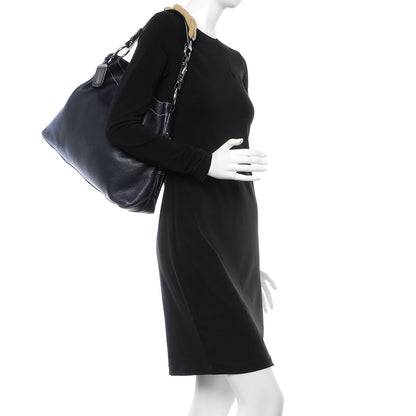 Prada Vitello Daino Rope Hobo Black 2 of 13