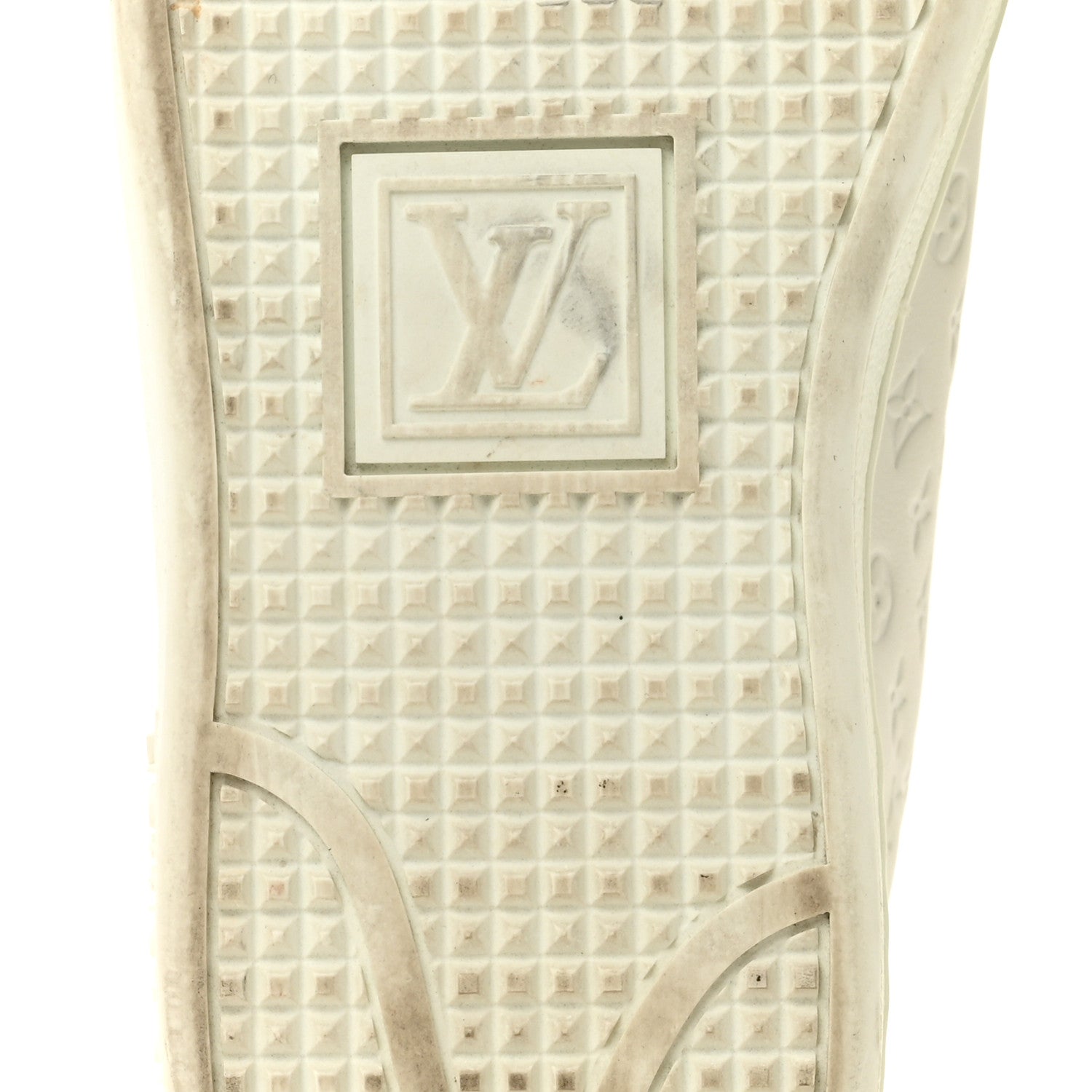 Louis Vuitton Calfskin Monogram Embossed Front Row Sneakers 36 White 8 of 9