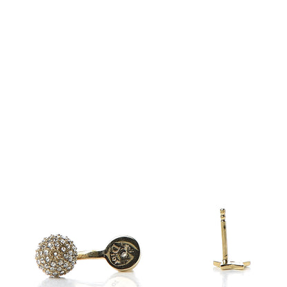 Christian Dior Crystal La Petite Tribale Earrings Gold 3 of 6