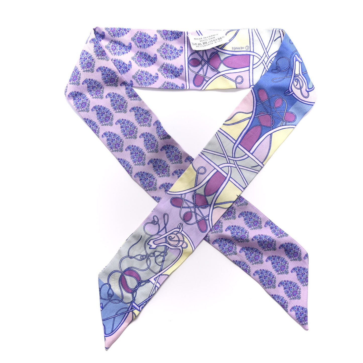 Silk Coup De Fouet Au Bloc Twilly Mauve Violet Jaune Soufre