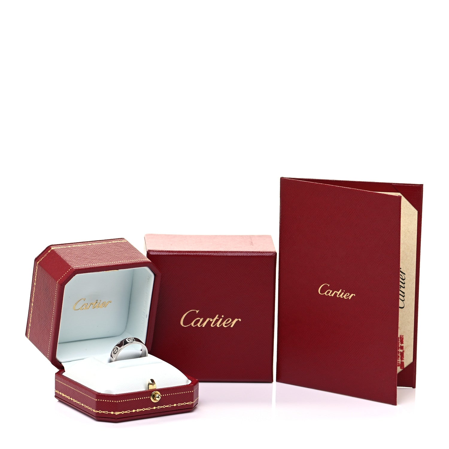 Cartier 18K White Gold 5.5mm LOVE Ring 60 9 5 of 5
