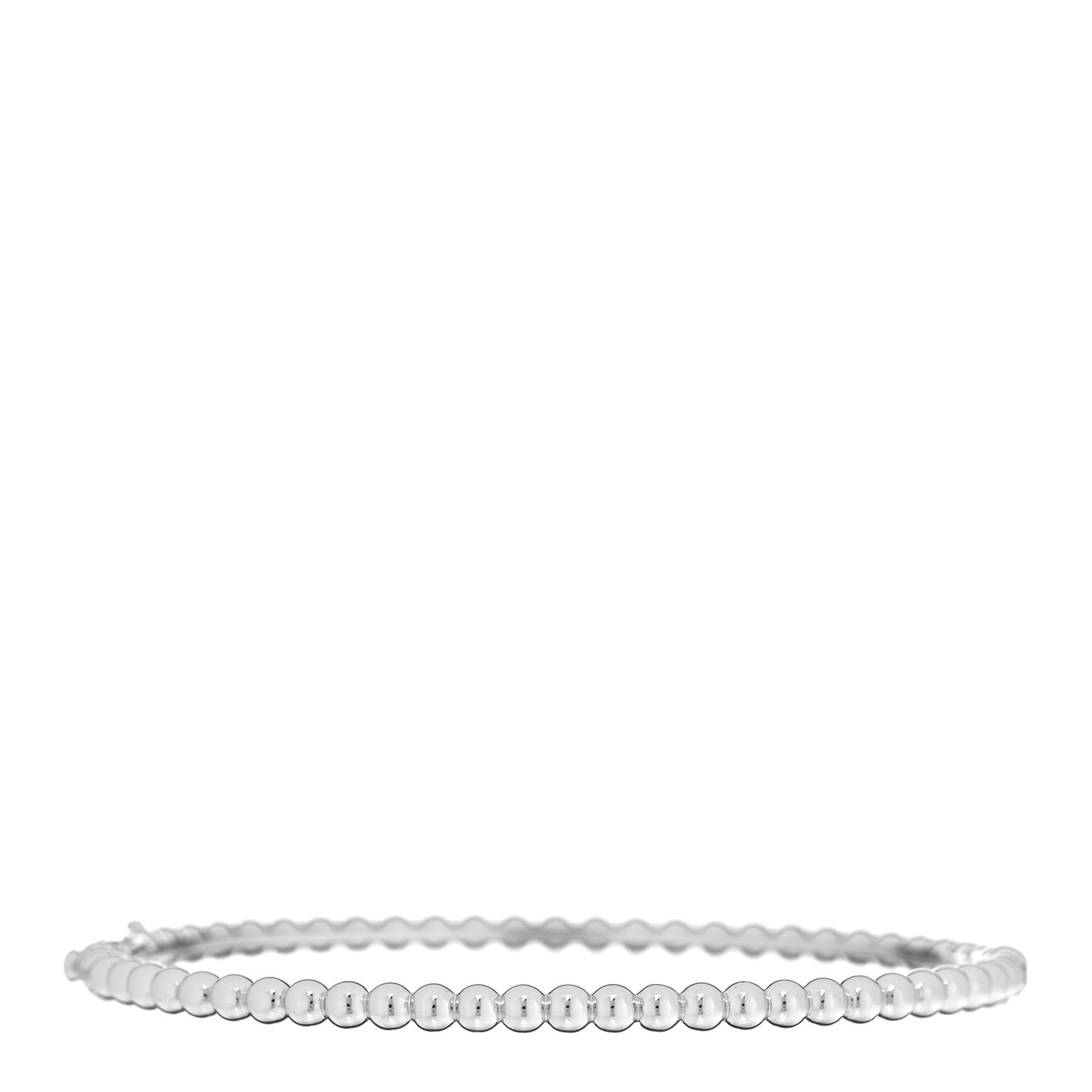 18K White Gold Perlee Pearls of Gold Bracelet L