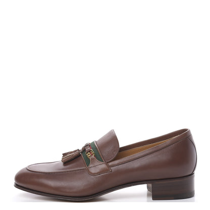 Gucci Calfskin Mens Jakarta Loafers 10 Indian Ebony 1 of 10