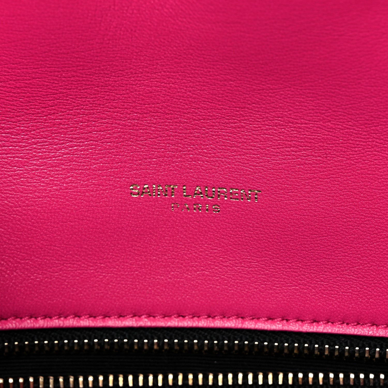 Saint Laurent Boucle Tweed Quilted Toy Loulou Puffer Monogram Chain Satchel Magenta 7 of 10
