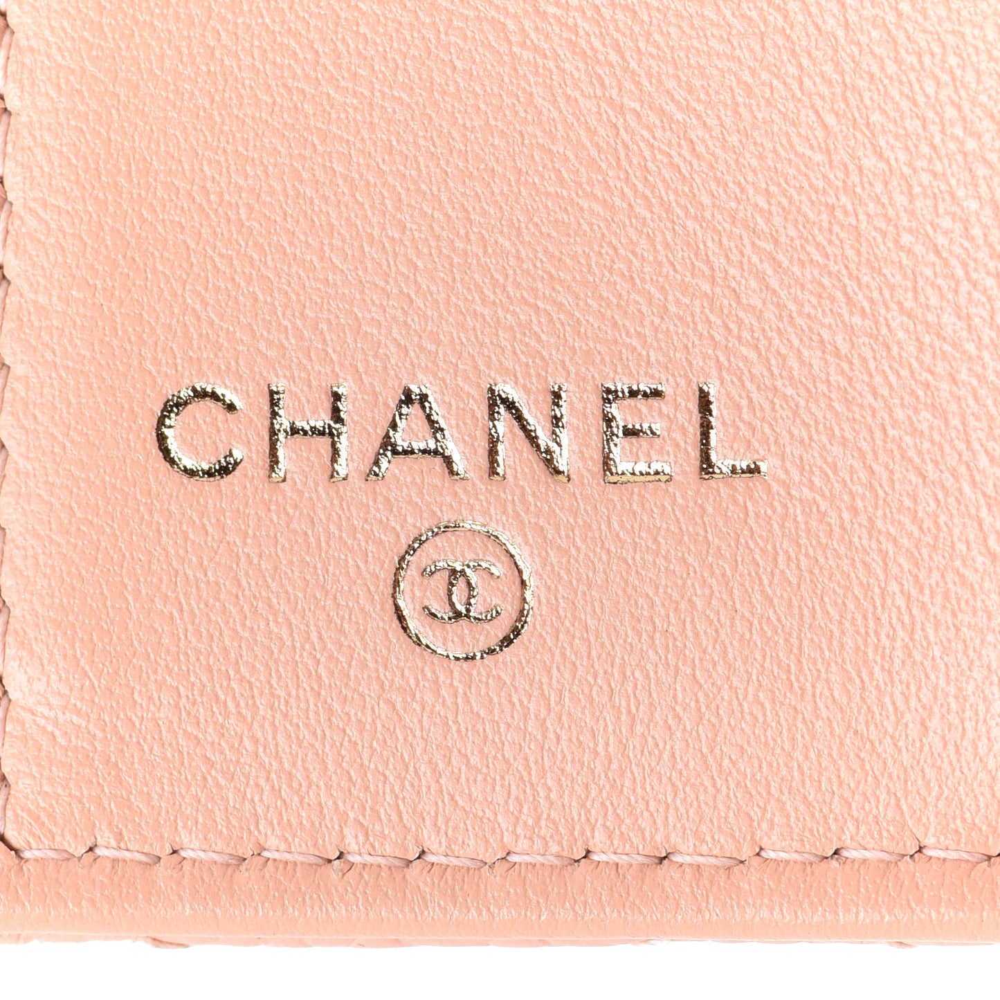 Caviar Quilted Small Boy Flap Wallet Light Pink