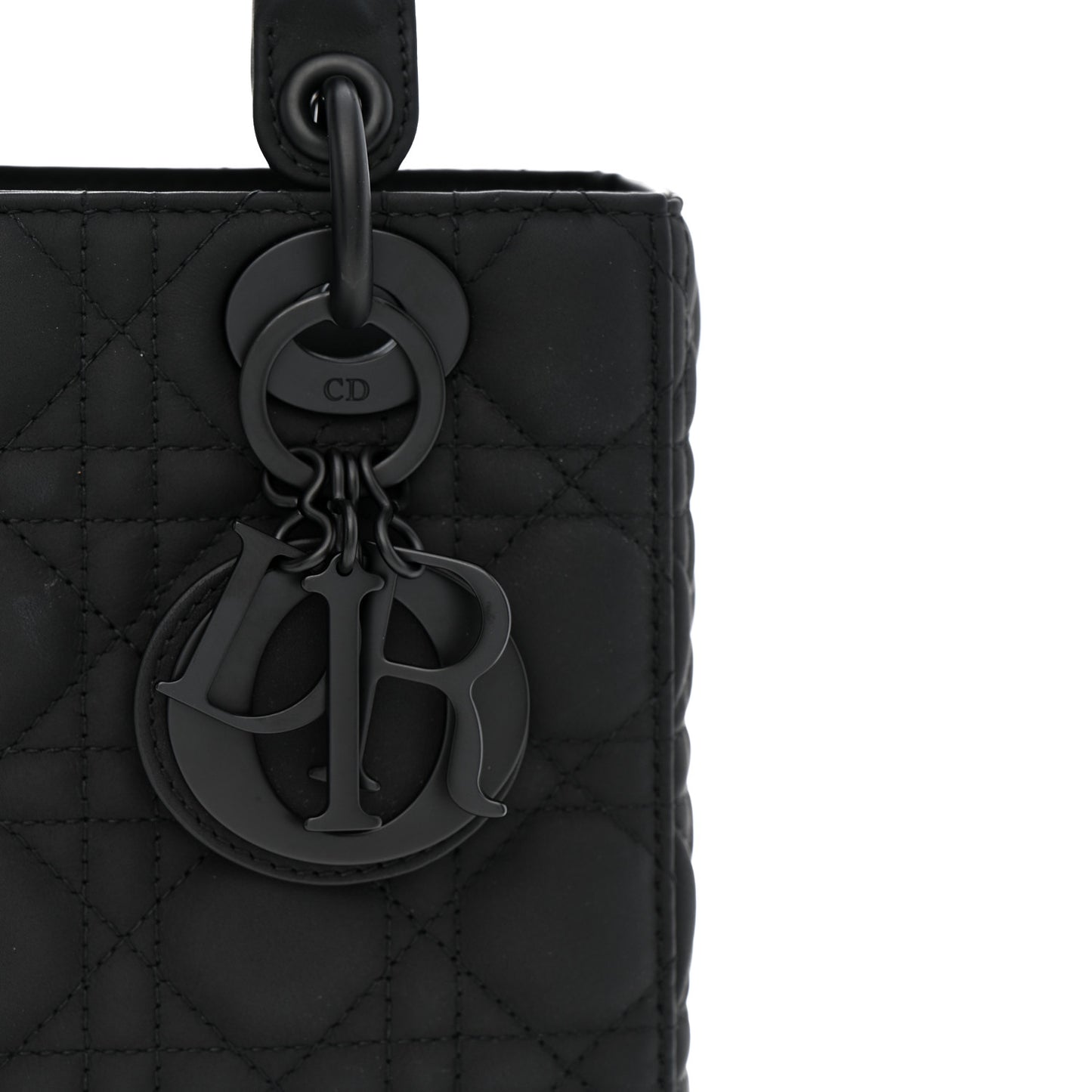 Ultra Matte Calfskin Cannage Small My ABCDior Lady Dior Black