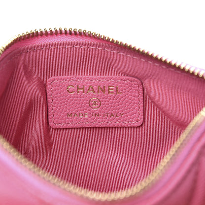 Chanel Caviar Quilted Small Cosmetic Case Pink 6 of 8