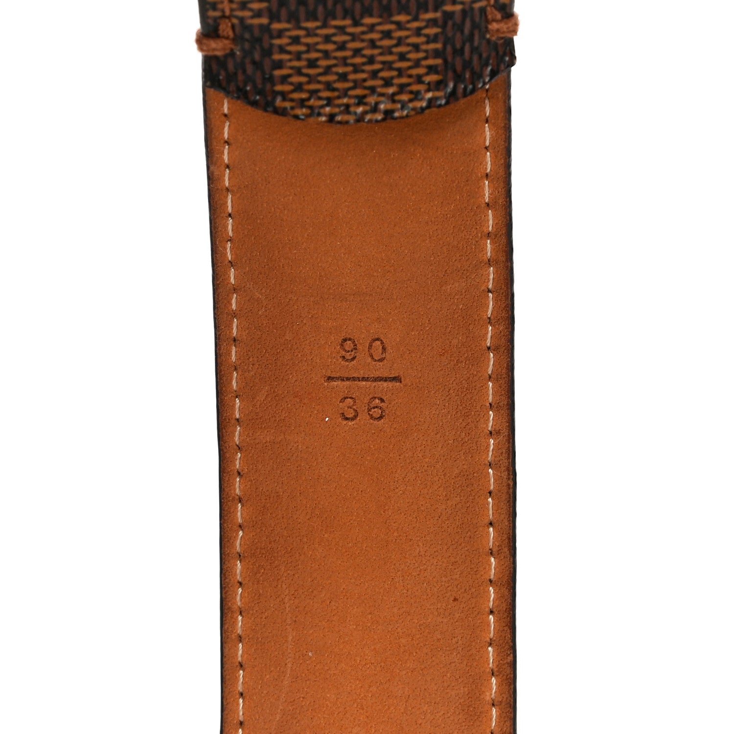 Louis Vuitton Damier Ebene 30mm Ellipse Belt 90 36 5 of 16