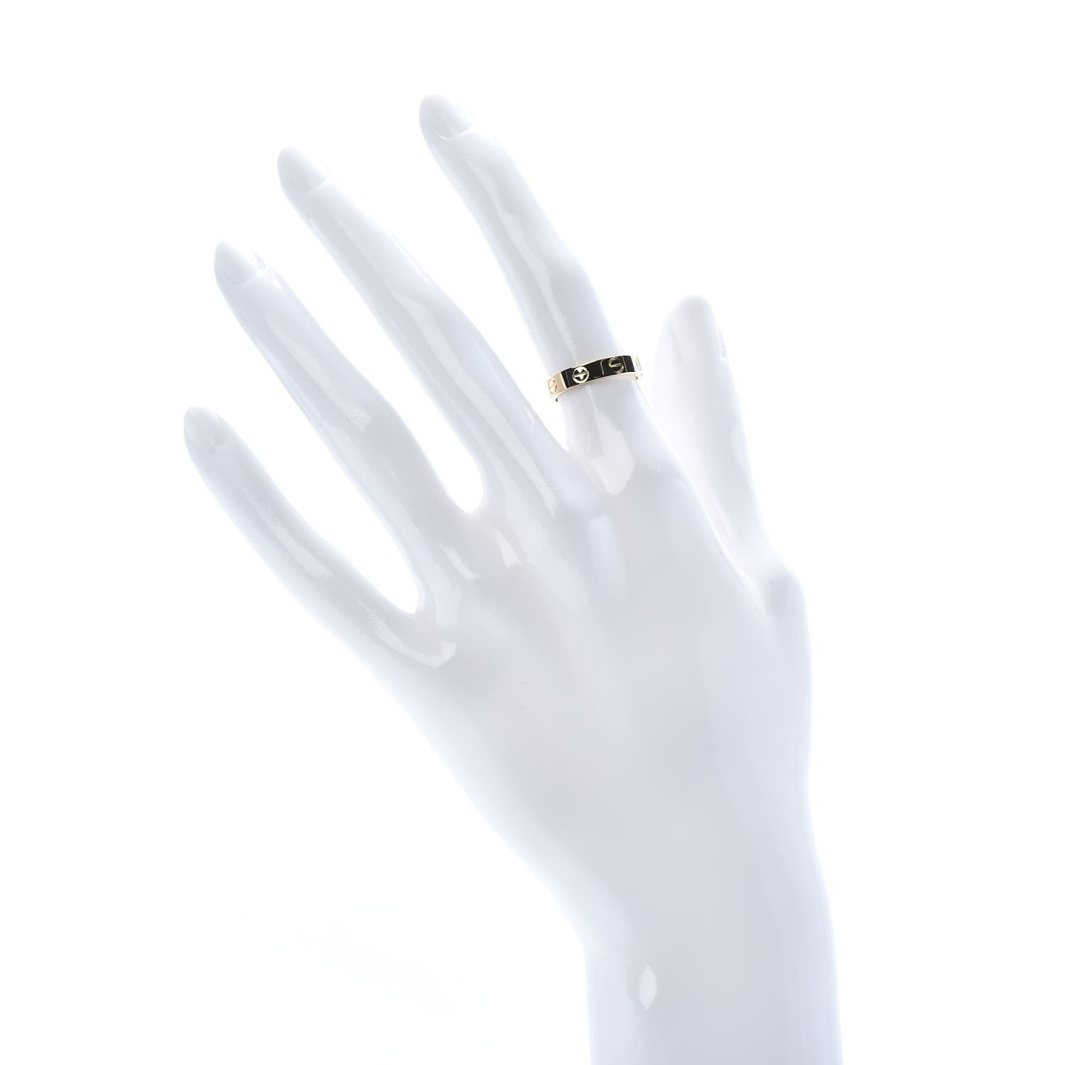 Cartier 18K Yellow Gold 3.5mm LOVE Wedding Band Ring 48 4.5 2 of 5