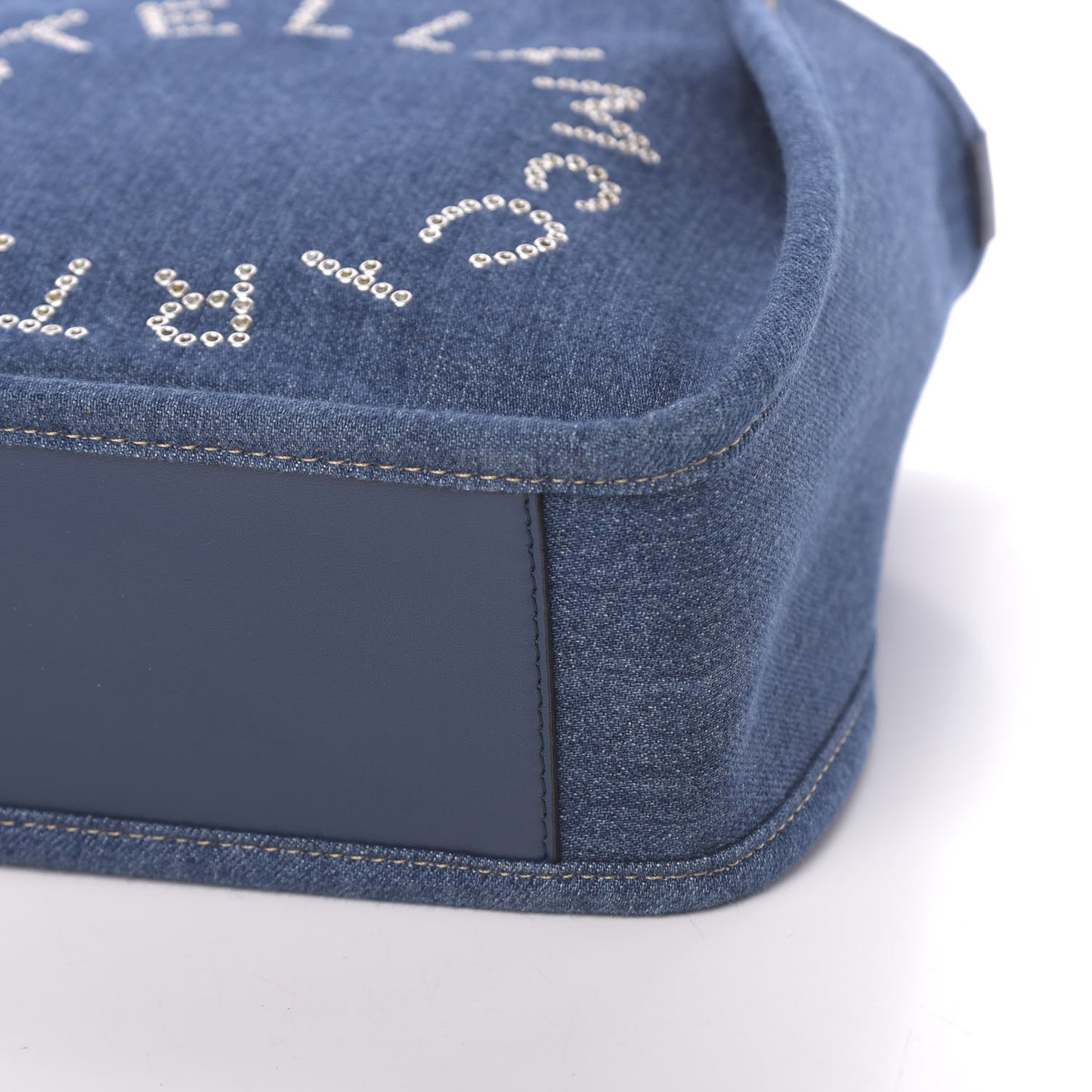 Eco Alter Denim Perforated Logo Mini Crossbody Orion Blue