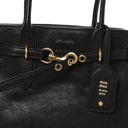 Miu Miu Nappa Medium Aventure Bag Black 8 of 10