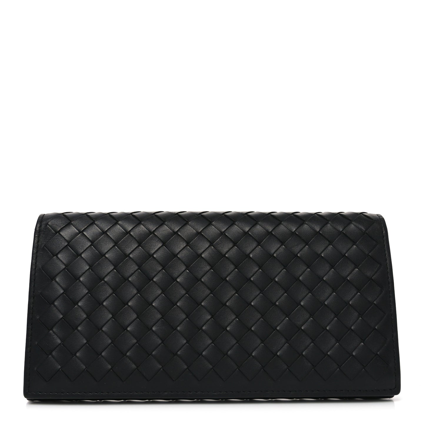 Nappa Intrecciato Flap Wallet Black
